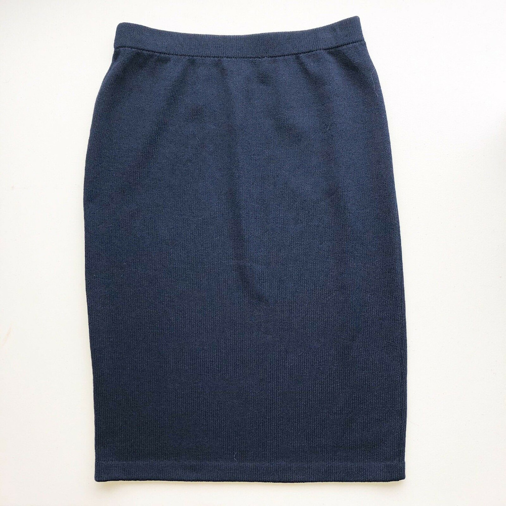St. John Navy Pencil Skirt